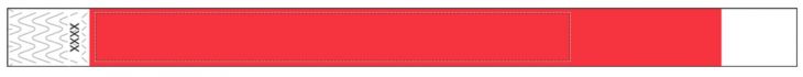 Custom 3/4" Red Tyvek Wristbands - Add Your Logo/Text main image